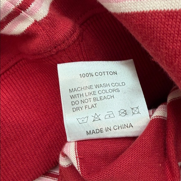 NEW PARKE 
Valentines Stripe Mockneck 
Size S/M - Picture 6 of 9